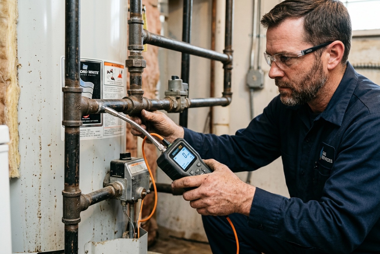 Gas leak detector instrument identifying volatile vapor concentration levels
